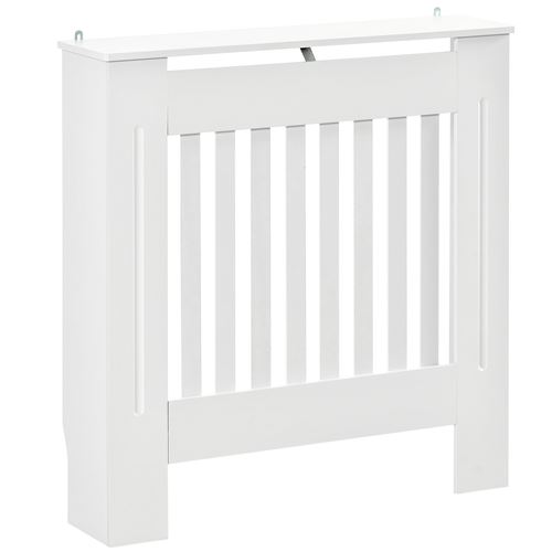 Générique Blanc Cache-Radiateur Couverture Radiateur Grille D'aération Verticale À Lattes 78L X 19L X 81H C - Image 2