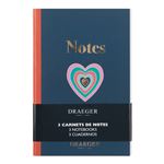 Lot De 3 Carnets A6 Lignés - Bleu, Ivoire, Pastel - Draeger Paris