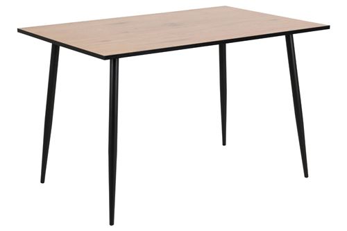 Concept Usine Noir Table À Manger 4 Personnes Bois Et 120Cm Mira - Image 3