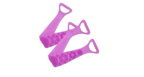 68cm silicone dos bain douche corps ceinture brosse serviette de bain brosse exfoliante pour le corps v333