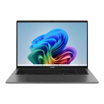 ASUS Vivobook S16 M3607KA-SH062W - Copilot+ PC - AMD Ryzen AI 7 - 350 / jusqu'à 5 GHz - Win 11 Home - Radeon 860M - 16 Go RAM - 512 Go SSD NVMe - 16" OLED 1920 x 1200 - Wi-Fi 6, Bluetooth - gris mat - clavier : Français - 1