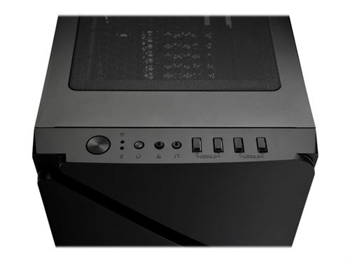 Enermax MarbleShell MS30 - MDT - ATX - zijpaneel met raam (gehard glas) - zwart - USB/Audio