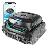 WYBOT C2 Vision - Robot de Piscine Sans Fil avec Smart Vision, Navigation Intelligente, 8 Modes de Nettoyage, batterie longue durée