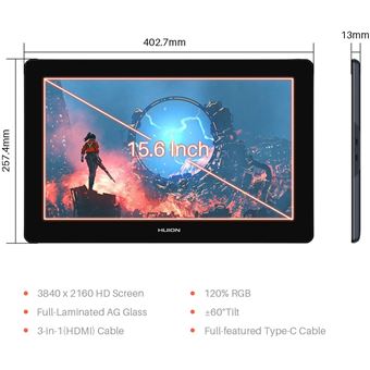 Huion Kamvas Pro 16 au meilleur prix sur