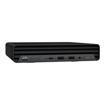 HP Pro 400 G9 - Mini Core i3 i3-14100T / jusqu'à 4.4 GHz - RAM 16 Go - SSD 256 Go - NVMe - UHD Graphics 730 - Gigabit Ethernet - Win 11 Pro - moniteur : aucun - clavier : Suisse - avec HP 2 years Next Business Day Onsite Hardware Support for Desktops