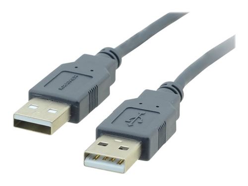 Kramer C-USB/AA Series C-USB/AA-10 - USB-kabel - USB (M) naar USB (M) - USB 2.0 - 3 m - gevormd - grijs