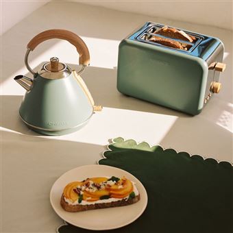Pack grille-pain TOAST RETRO + bouilloire KETTLE RETRO - Sauge - 1