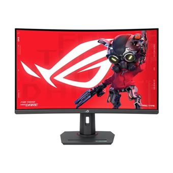 ASUS ROG Strix XG32WCS - Écran LED - jeux - incurvé - 32" (31.5" visualisable) - 2560 x 1440 2K @ 180 Hz - Rapid VA - 400 cd/m² - 3500:1 - HDR10 - 1 ms - HDMI, DisplayPort, USB-C - noir