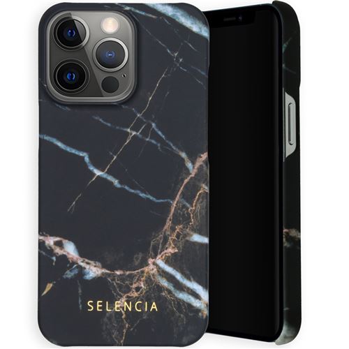 Selencia Coque Maya Fashion pour iPhone 13 Pro Marble Black