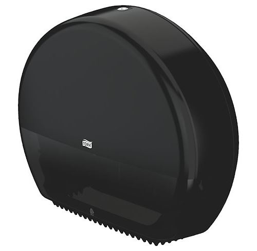 Distributeur papier toilette rouleau Mini-Jumbo Tork T2 plastique noir