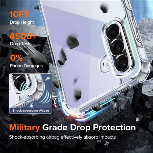 Coque Silicone TPU Transparente + 2 Verres Trempés Pour Samsung - Angles Renforcés - Little Boutik