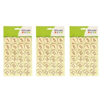 Chiffres En Bois 1 à 24 Pour Calendrier De L'Avent DIY - 24 Étiquettes Avec Ficelle De Jute - Décoration De Noël Naturelle