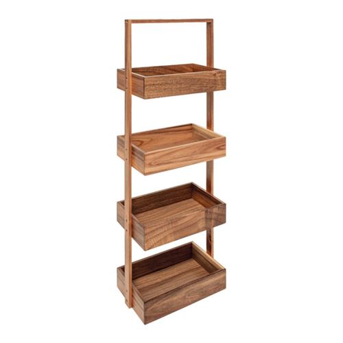 Non Communiqué Naturel Five Simply Smart - Desserte Salle De Bain 4 Niveaux "Trolley" 88Cm