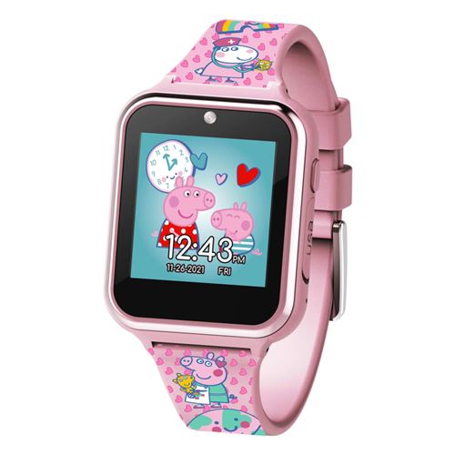 Accutime Montre intelligente pour enfants Peppa Pig Rose Gadget Achat prix fnac