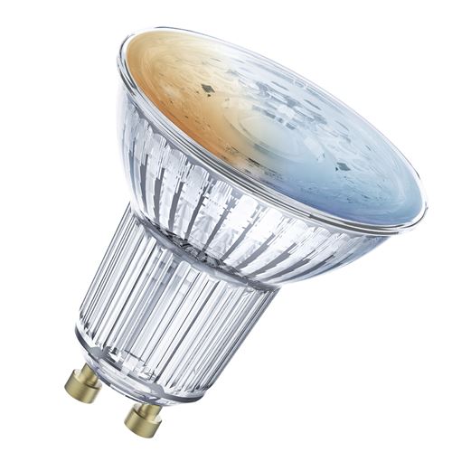 Ampoule LED dimmable connect&eacute;e - GU10 - 4,9 W - blanc chaud