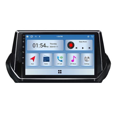 Autoradio RoverOne® Bluetooth CarPlay 2 Din 6Go RAM 128Go ROM pour Peugeot 2008 208 2019-2022