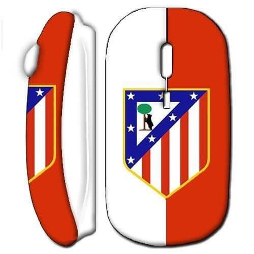 Souris sans fil logo atletico madrid blanc Maniacase