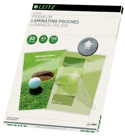 Leitz Pochettes de plastification ILAM 80 microns A3 100 pcs