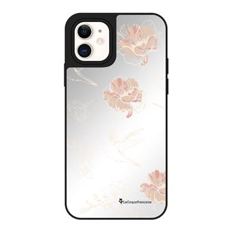 Coque miroir pour iPhone 12 Mini Fleurs Blanches - La Coque Française® - 1