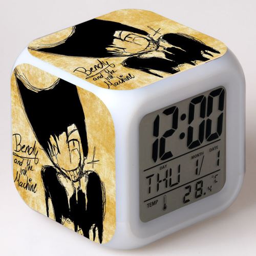 Réveil enfant LED Multifonctionnel Coloré - Bendy and the Ink Machine #17