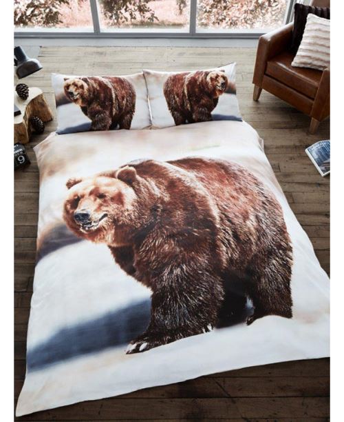 3D ours Double Housse de couette