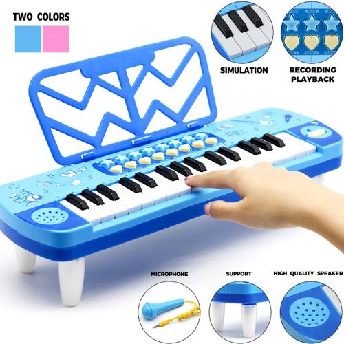 Clavier électrique musical pour enfants avec microphone