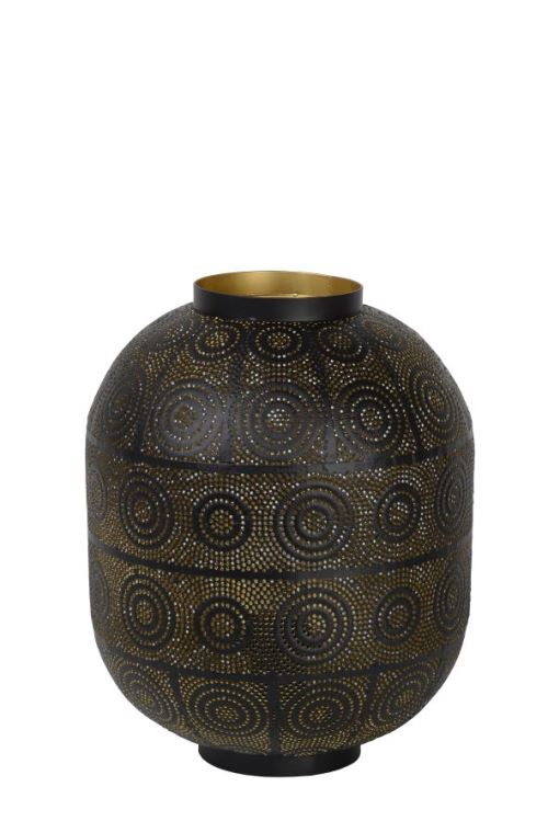 Lucide TAHAR - Lampe De Table - Ø 25 cm - Noir