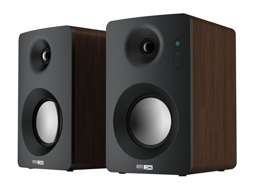 Enceinte, bluetooth, couleur bois fonçé