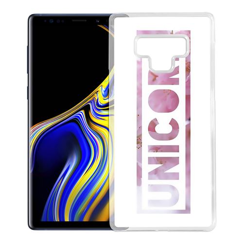 Coque pour Samsung Galaxy Note 9 -  Unicorn Fleurs Licorne