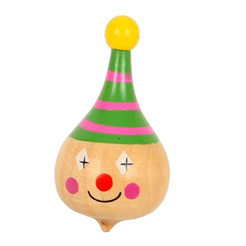 Toupie En Bois Clown