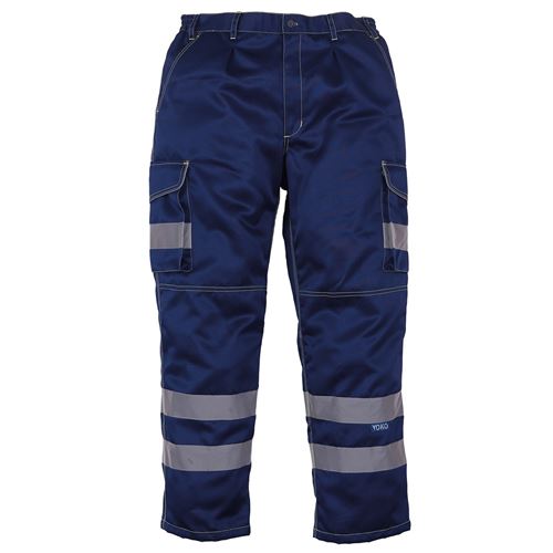 Yoko - Pantalon cargo haute visibilité (Lot de 2) (46 FR Régulier) (Bleu marine) - UTRW6887