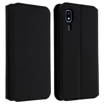 housse samsung galaxy a2 core etui folio portefeuille fonction support noir