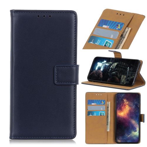 Etui en PU avec support bleu foncé pour votre Huawei Honor 9X Pro