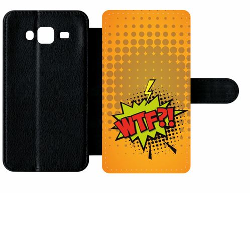 Etui À Rabat Samsung Galaxy J5 Wtf Fond Orange