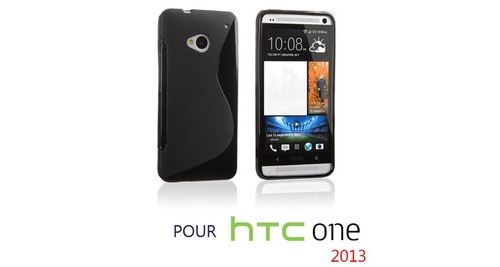 HTC One M7 noir TPU