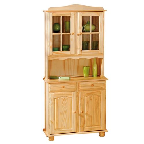 Buffet Alicante 88x43/32x198h pin massif naturel Inter Link