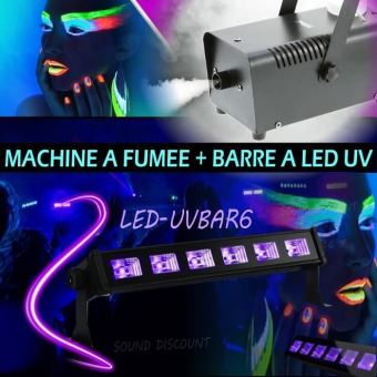 Party PARTY-SM400 Machine à fumée & Ibiza SMOKE5L-HD Liquide à