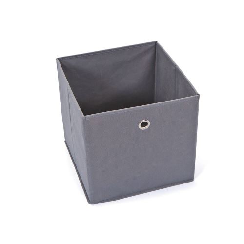 Boîte de rangement gris foncé 32 x 32 x 31 cm
