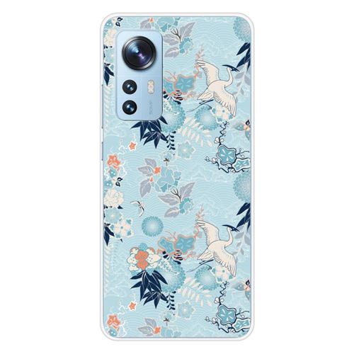 Coque en silicone imprimée compatible Xiaomi Mi 12 Mi 12X Kimono
