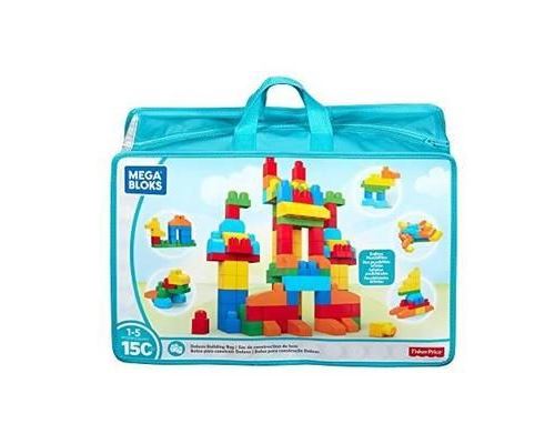 Mega Bloks Sac Blocs Construction Deluxe, 150 briques, jouet pour bébé et enfant de 1 à 5 ans, CNM43 CNM43