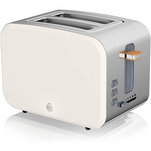 Swan - Grille-pain 2 tranches - Nordic - 900W - Blanc - Image 3