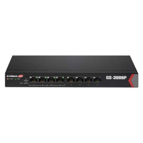 Edimax Pro GS-3008P - Commutateur - intelligent - 8 x 10/100/1000 (4 PoE+) - de bureau - PoE+ (72 W)
