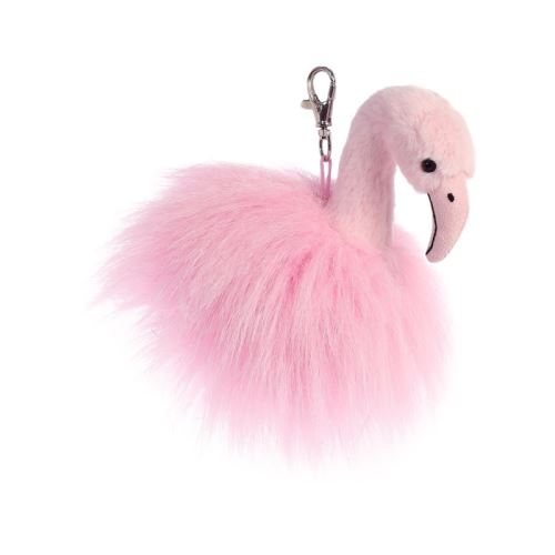 Luxe Boutique Keyclip - Ava Flamingo