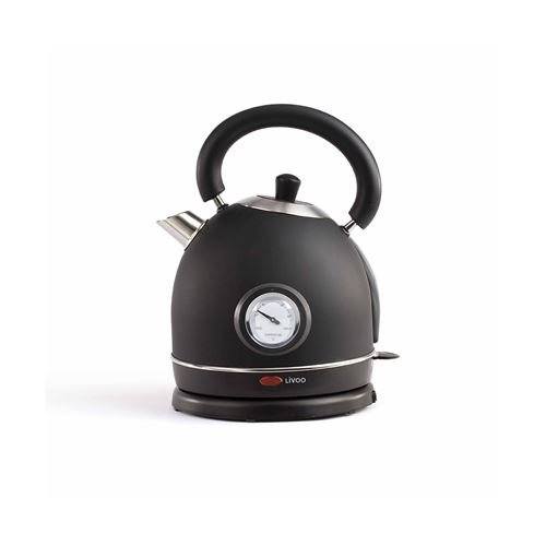 Domoclip Dod157n Bouilloire Retro Avec Thermometre - Noir