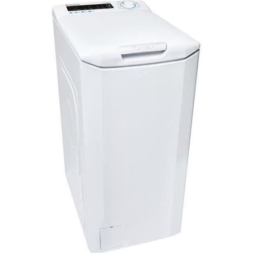 Candy SMART CSTG 27TMVE/1-47 - Machine à laver - largeur : 40.5 cm - profondeur : 60 cm - hauteur : 85 cm - chargement par le dessus - 46 litres - 7 kg - 1200 tours/min - blanc