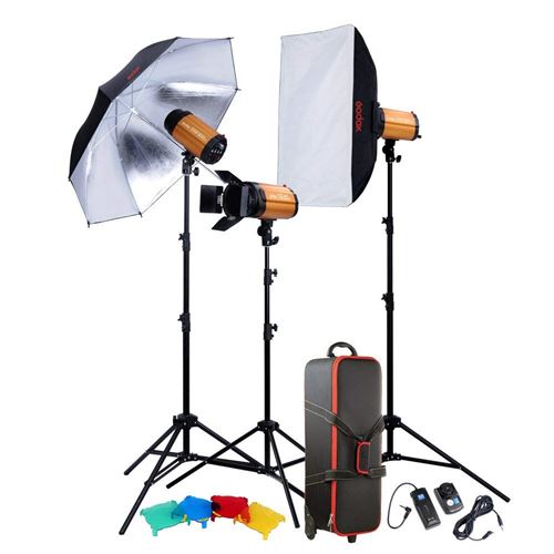 Godox Flash Kit Mini Pioneer 300sdid 3x300w + Acc.