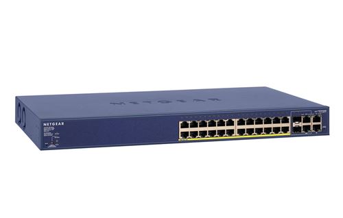 NETGEAR ProSAFE FS728TP - switch - 24 poorten - Beheerd - rack-uitvoering