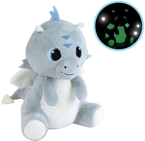 Luminou Peluche lumineuse LEON LE DRAGON H21cm