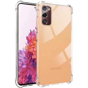 Coque Silicone Transparente pour Samsung Galaxy S20 FE Protection avec  Support Téléphone - Cdiscount Téléphonie