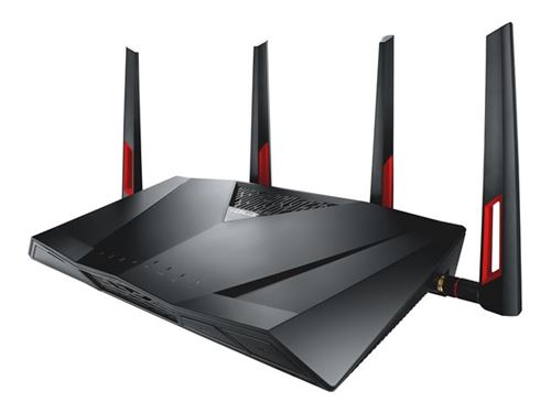 ASUS DSL-AC88U - Draadloze router - DSL-modem - 4-poorts switch - GigE - WAN-poorten: 2 - 802.11a/b/g/n/ac - Dual Band